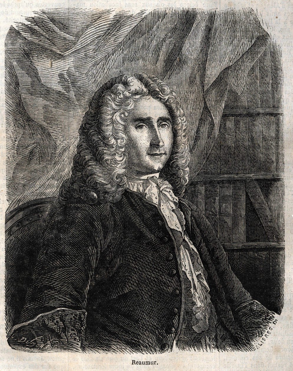 Rene Antoine Ferchault de Réaumur. Fransız fizikçi ve doğa bilimci 1683-1757 by Unknown artist