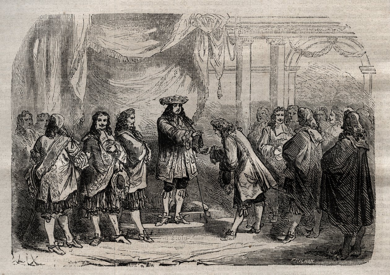 Rene Duguay Trouin (Duguay-Trouin) (Rene Trouin du Gue dit) (1673-1736) Saint-Louis haçını Kral XIV. Louis