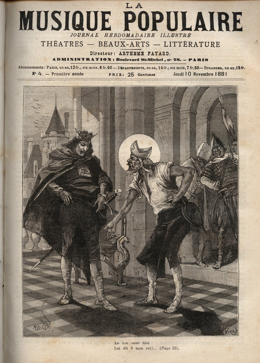 Kral Dagobert I (yaklaşık 600-639) ve Saint Eloi de Noyon