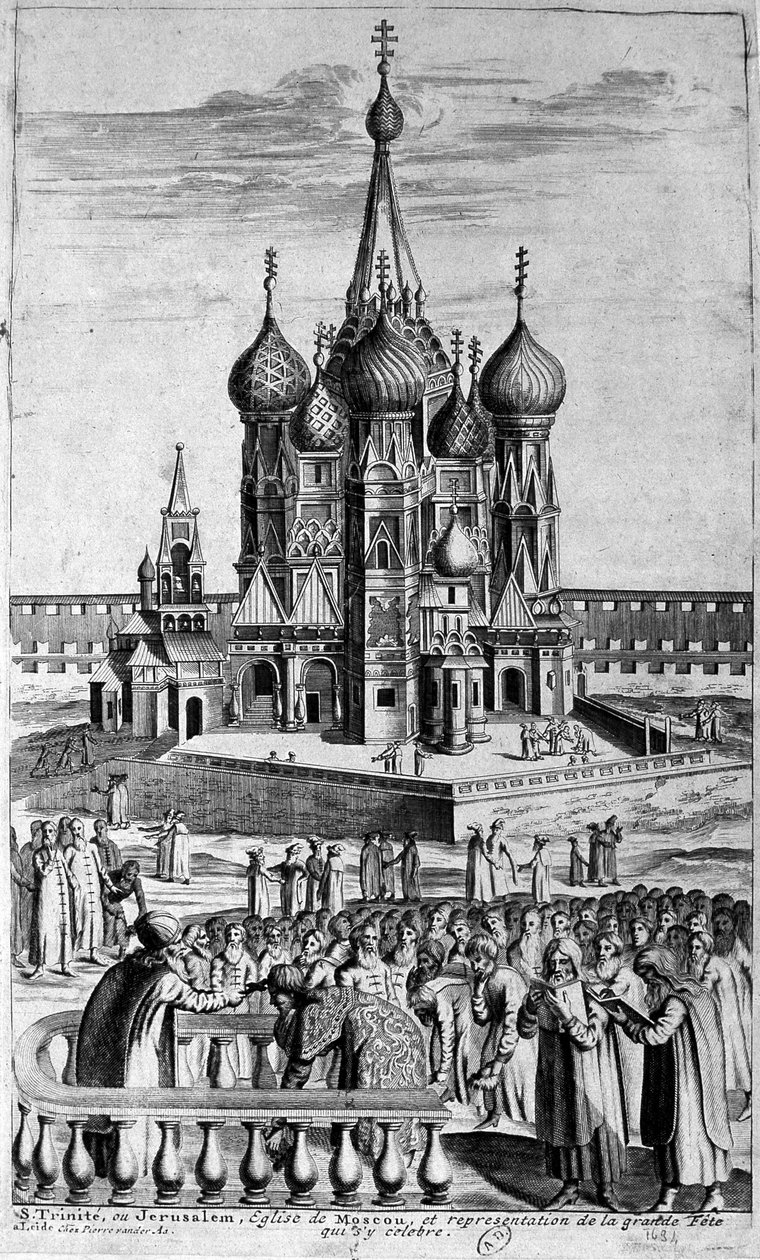 17. yüzyıldan kalma bir gravürde Moskova