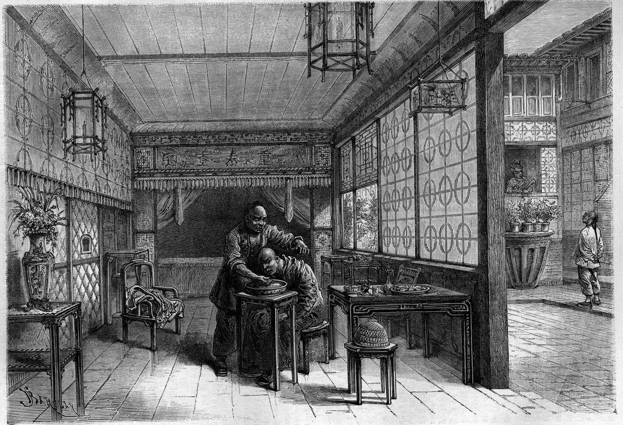 Berberindeki zengin Çinli. “Gençlik Günlüğü”nde Gravür by Unknown artist