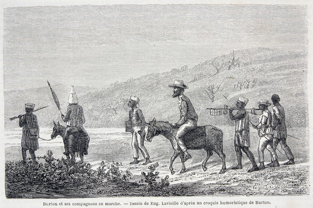 Richard Francis Burton, İngiliz kaşif (1821-1890) ve Afrika