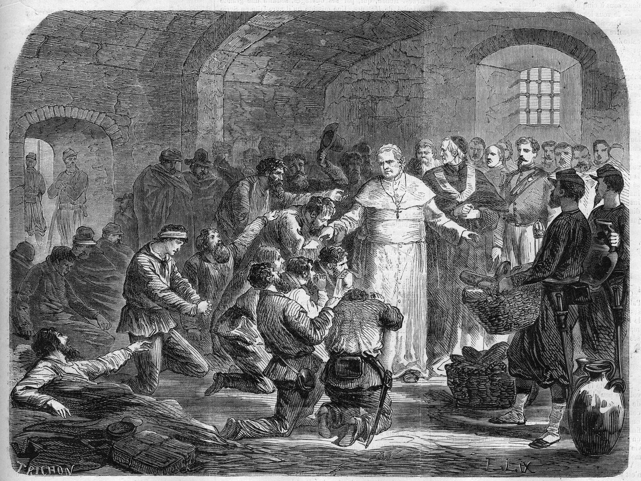 Risorgimento: Papa Pius IX (Giovanni Maria Mastai Ferretti, Pius IX veya Pio IX oldu by Unknown artist