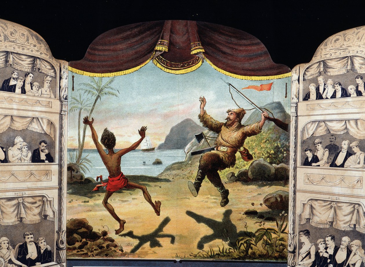 Robinson Crusoe ve Cuma by Unknown artist