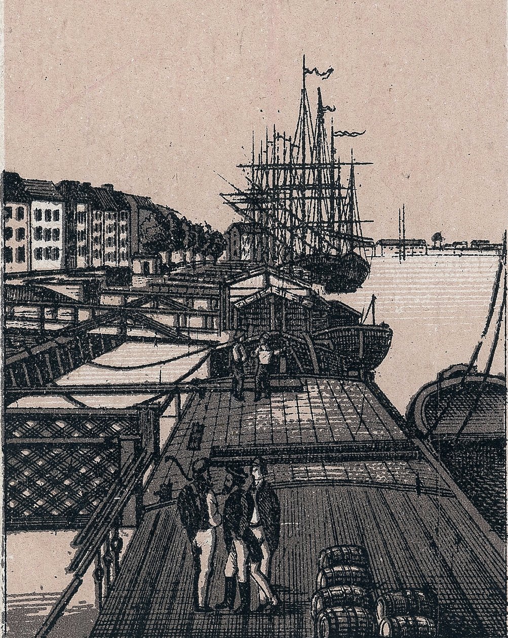 Rotterdam, Hollanda: Bollwerk limanının görünümü. “” Dünya 168 görüş gösteriyor”” Tarihsiz (19. yüzyılın sonu) by Unknown artist