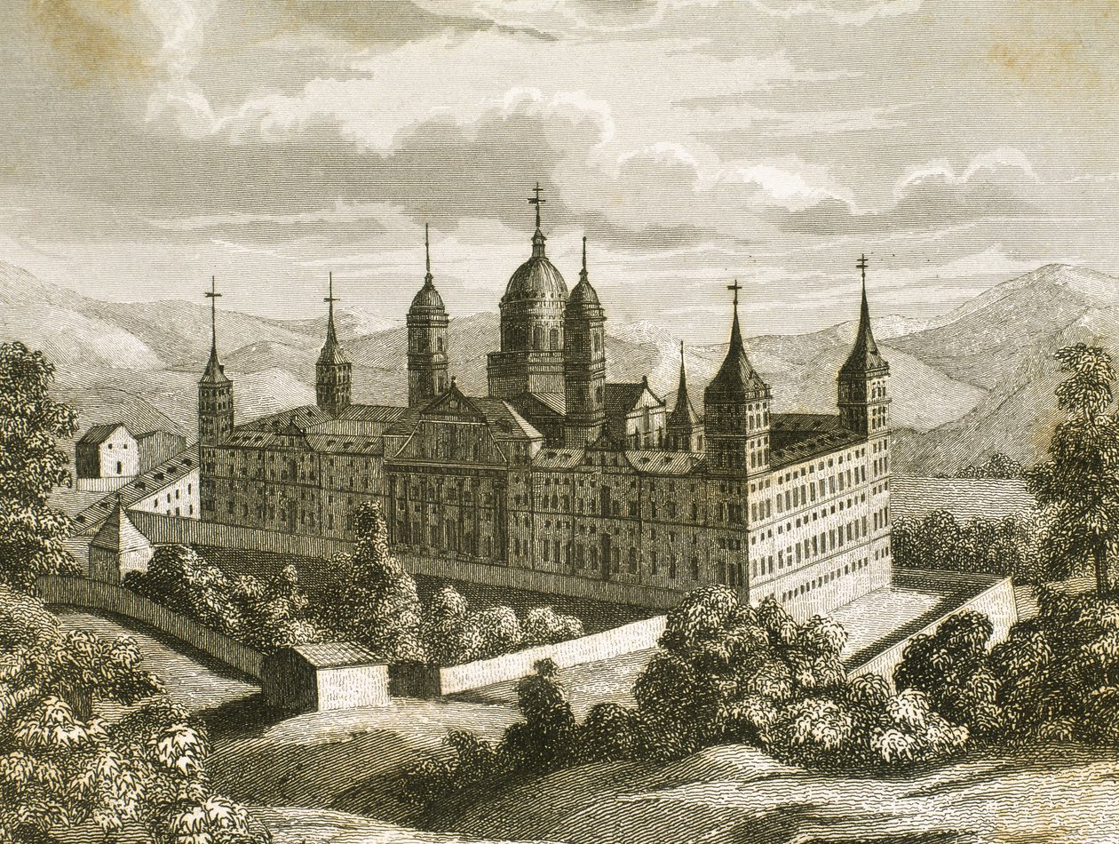San Lorenzo de El Escorial Kraliyet Manastırı, Madrid ili, İspanya by Unknown