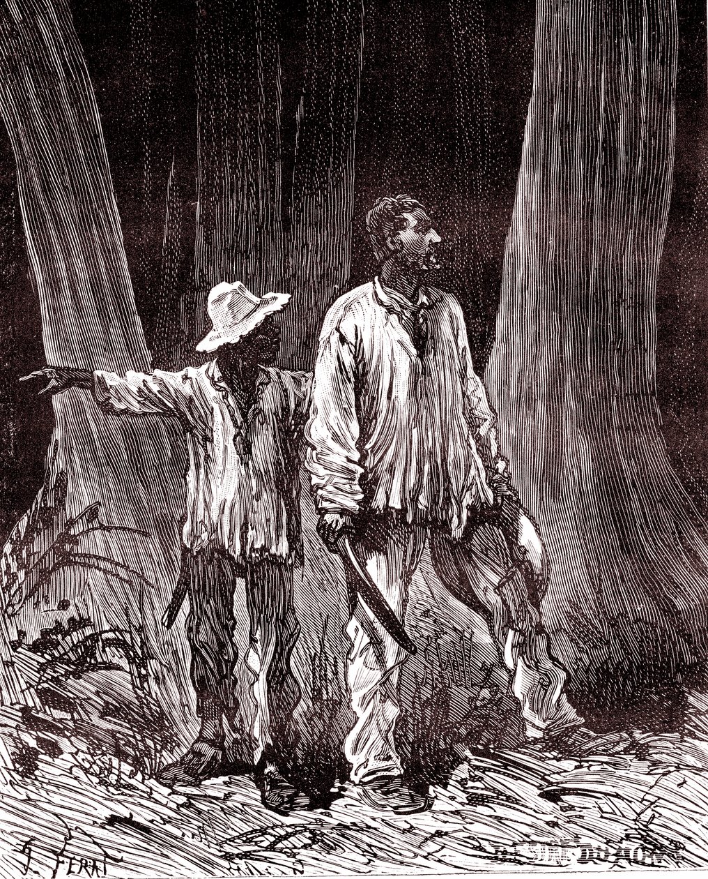 Kauçuk avcıları Brezilya ormanında kayboldu by Unknown artist