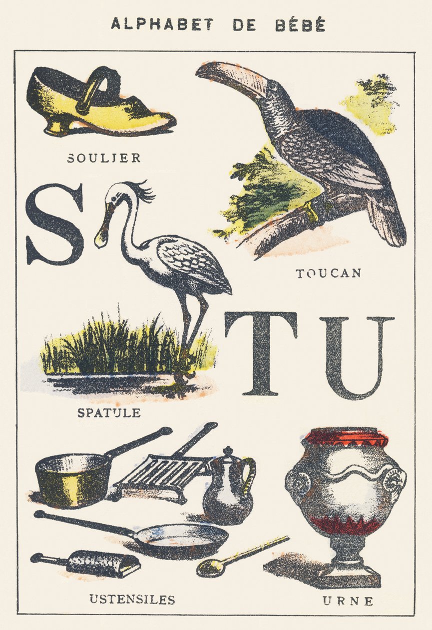 S T U: ayakkabı, spatula, tukan, mutfak eşyaları, semaver by Unknown artist