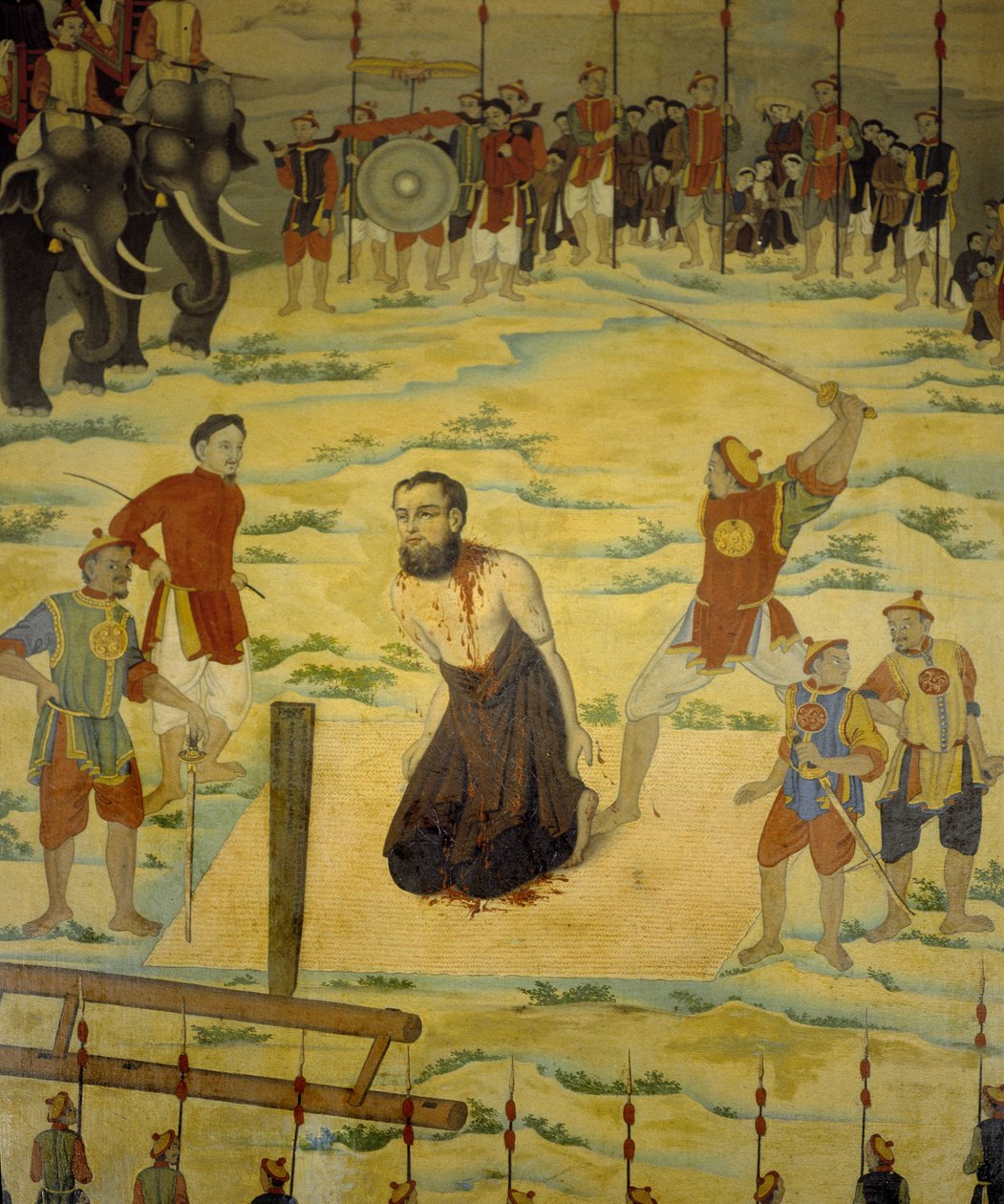 Saint Pierre Dumoulin Borie, Şehit Dong Hoi, Tonkin, 1838. 19. yüzyılın anonim tablosu. by Unknown artist