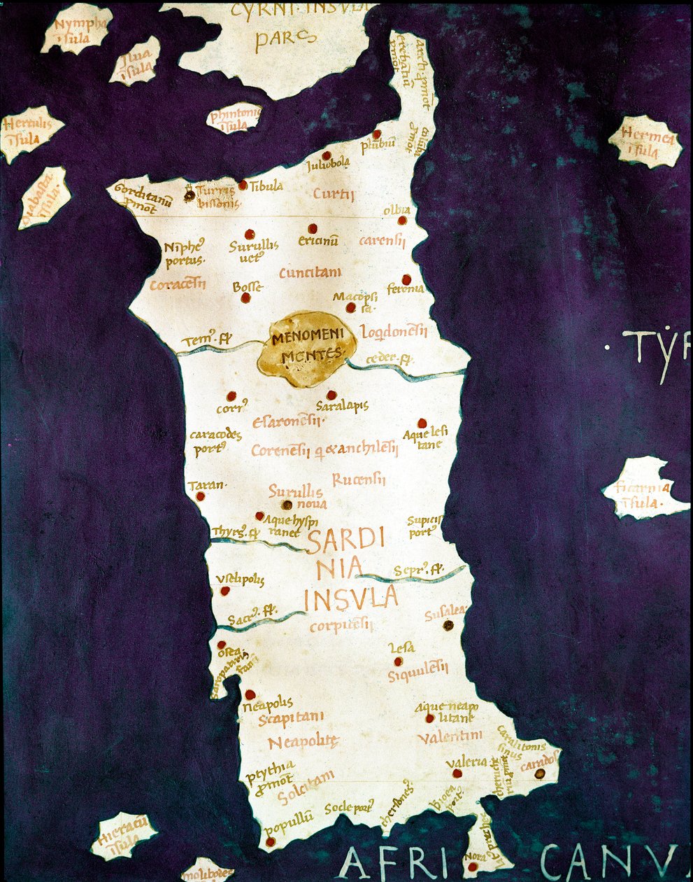 Sardunya (Sardegna). Claude Ptomelee