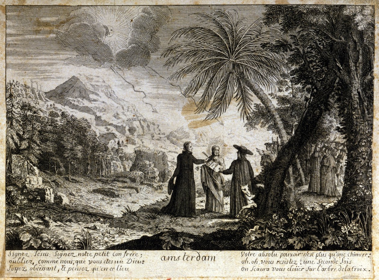 Jansenism'e karşı hicivli skeç. by Unknown artist