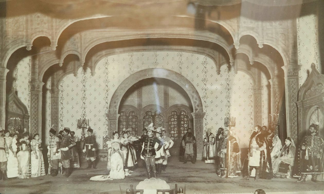Sahne de la parça tiyatro Alexandre Nikolaievitch Ostrovski