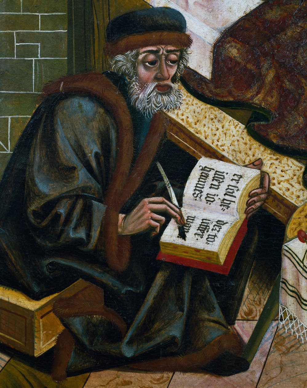 Scribe, Fransız-Ren sanatı, Detay by Unknown artist
