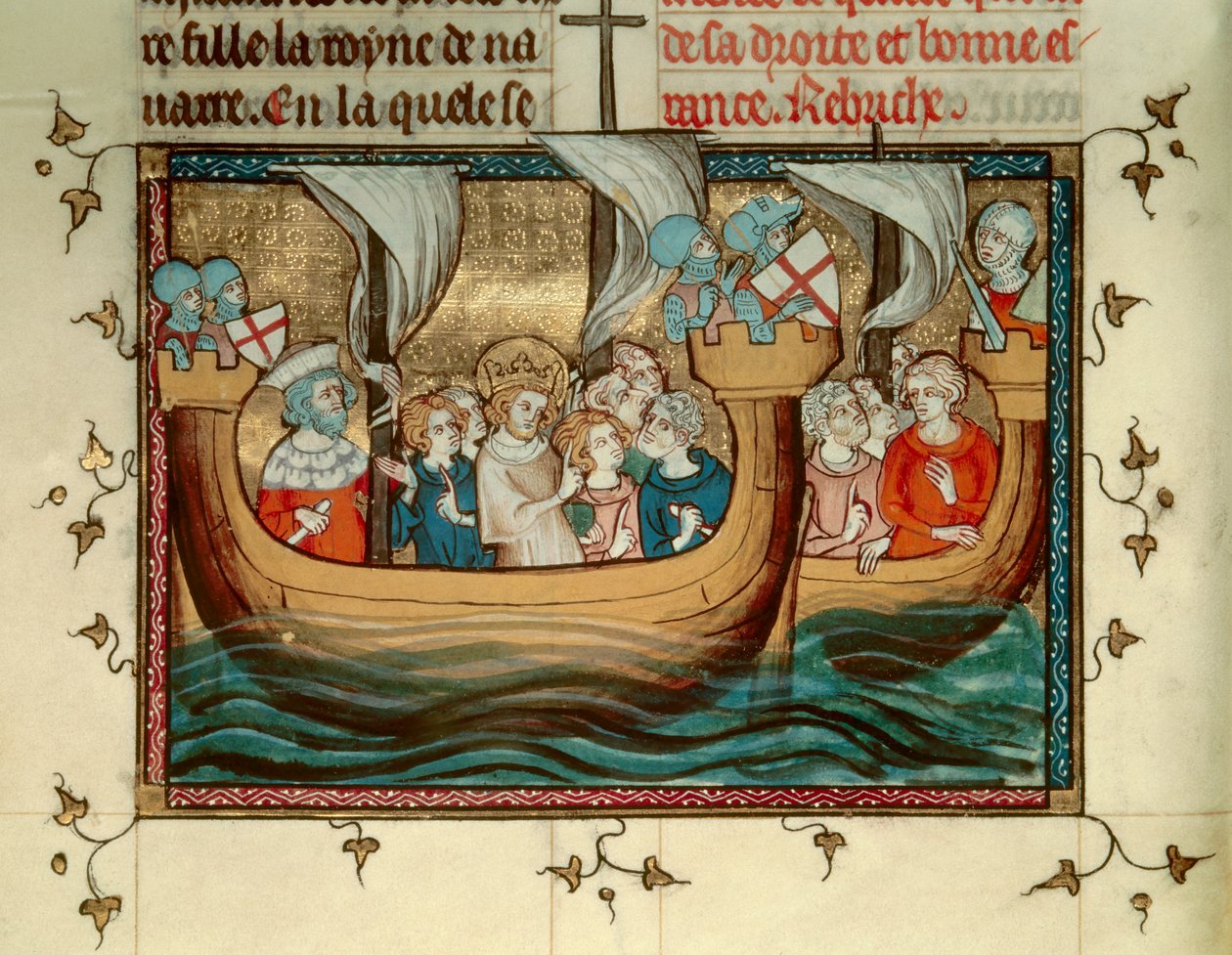Yedinci Haçlı Seferi: Fransa Kralı Saint Louis (veya Louis IX) (1214-1270) 1245 civarında Kıbrıs