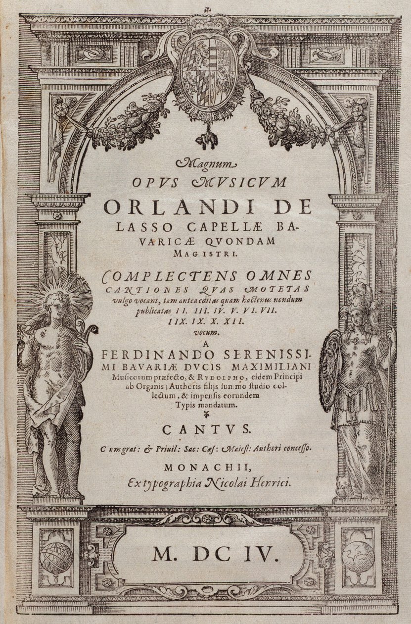 Roland de Lassus tarafından Rockers'ın notaları (1604) by Unknown artist
