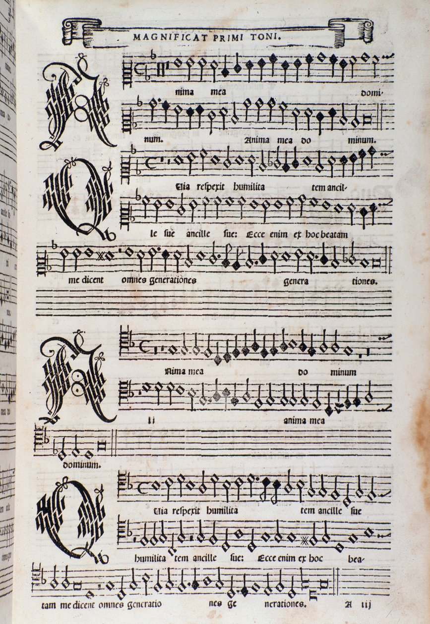 Giovanni Animuccia tarafından hazırlanan Magnificat