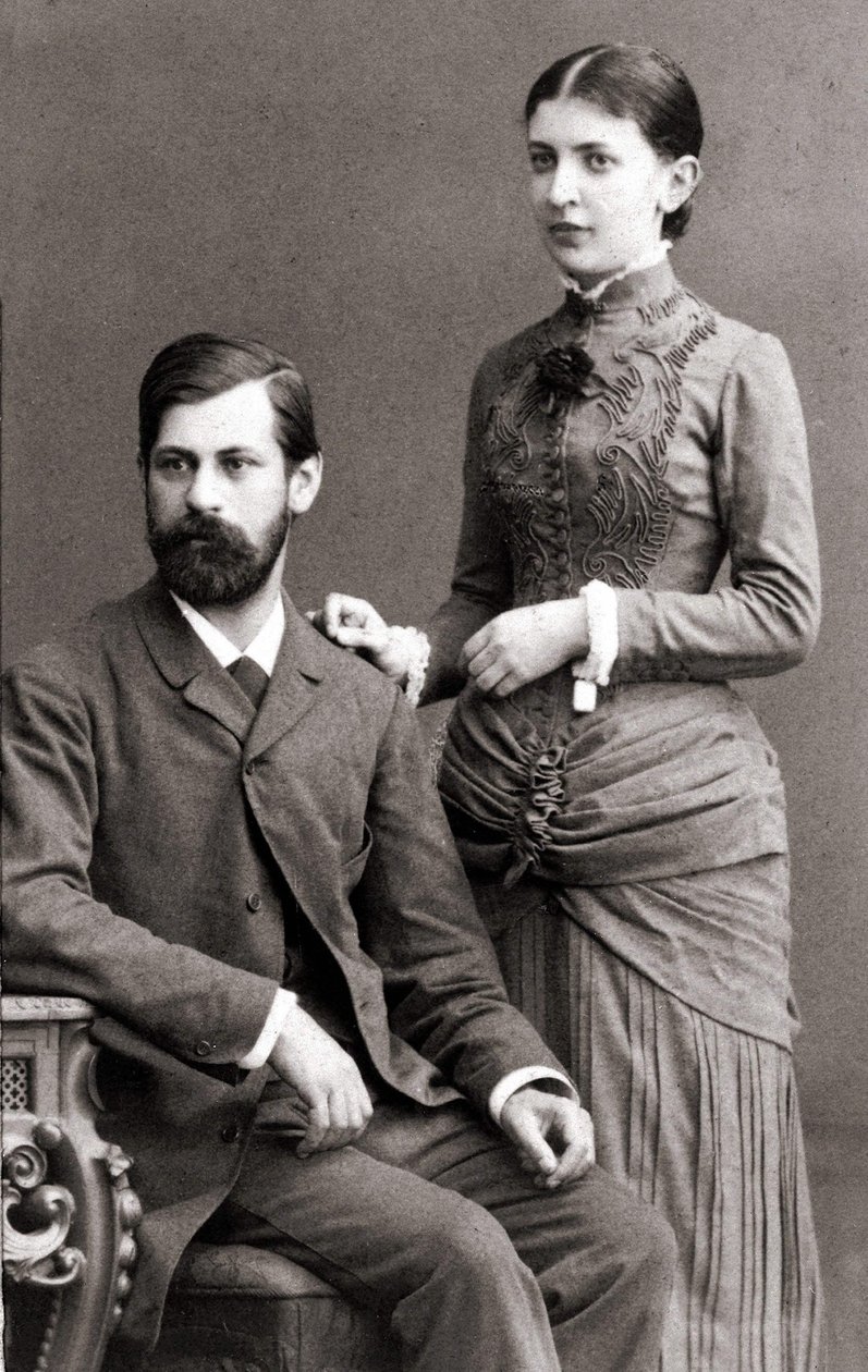 Sigmund Freud ve eşi Bernays Martha, Haziran 1885