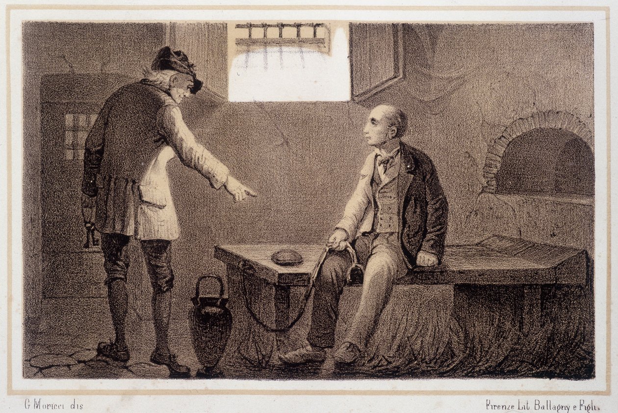 Silvio Pellico (1789 - 1854) Spielberg (Spilberk) kalesine transfer edildi - “” Storia d