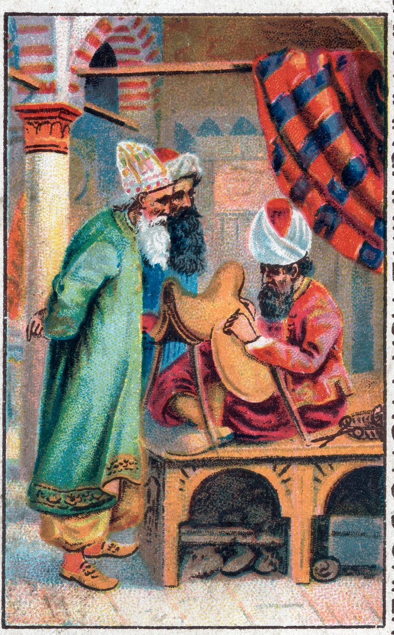 Sindbad bir eyer yapar. Denizci Sinbad