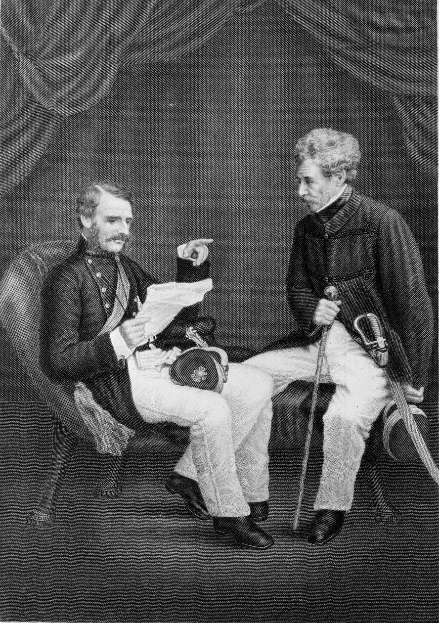 Sir Colin Campbell ve Tümgeneral Mansfield by Unknown artist