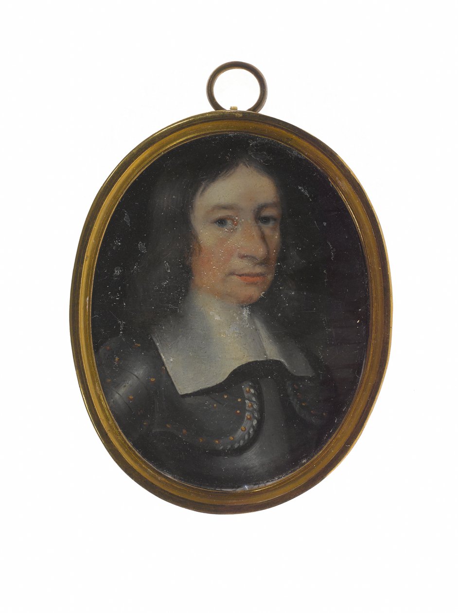 Sir John Gell, c.1650 (bakır üzerine yağ) by Unknown artist