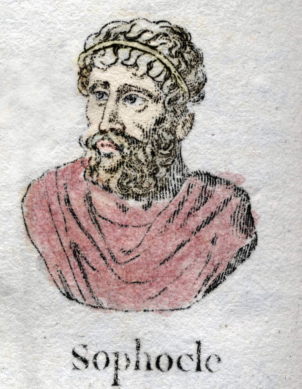 Sofokles (c. 496-406 BC), Yunan trajik şairi. by Unknown artist
