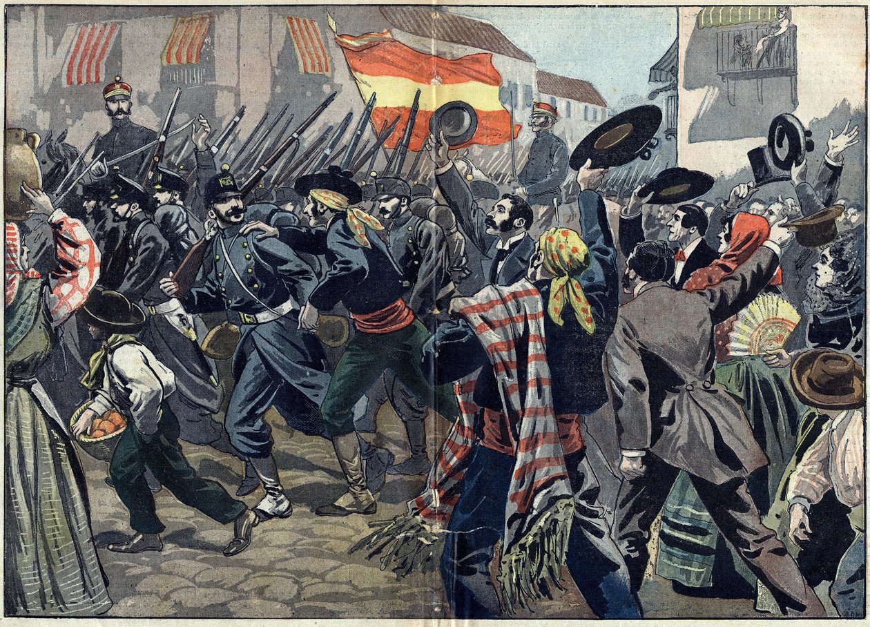 İspanya ve Kuzey Amerika arasındaki İspanyol-Amerikan Savaşı veya Küba Bağımsızlık Savaşı (1868-1898) by Unknown artist