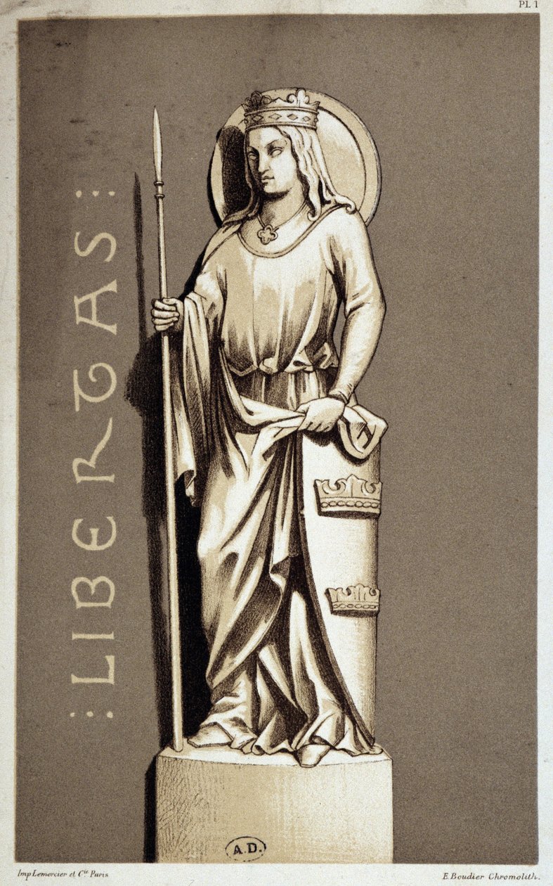 Chartres Özgürlüğünü temsil eden heykel. by Unknown artist