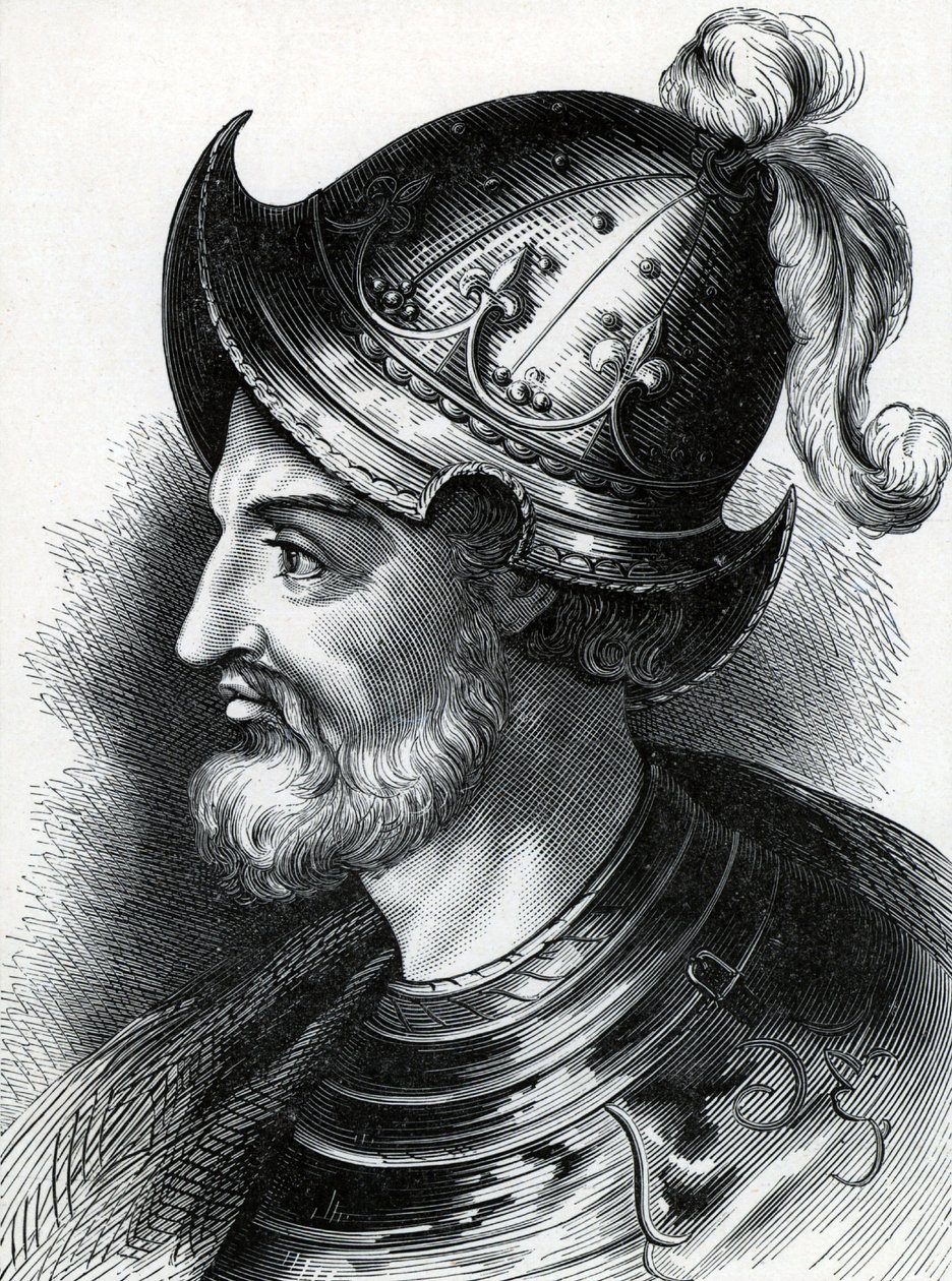 Stephen of Blois (İngiltere Stephen, c1097-1154), c1900 (gravür) by Unknown artist
