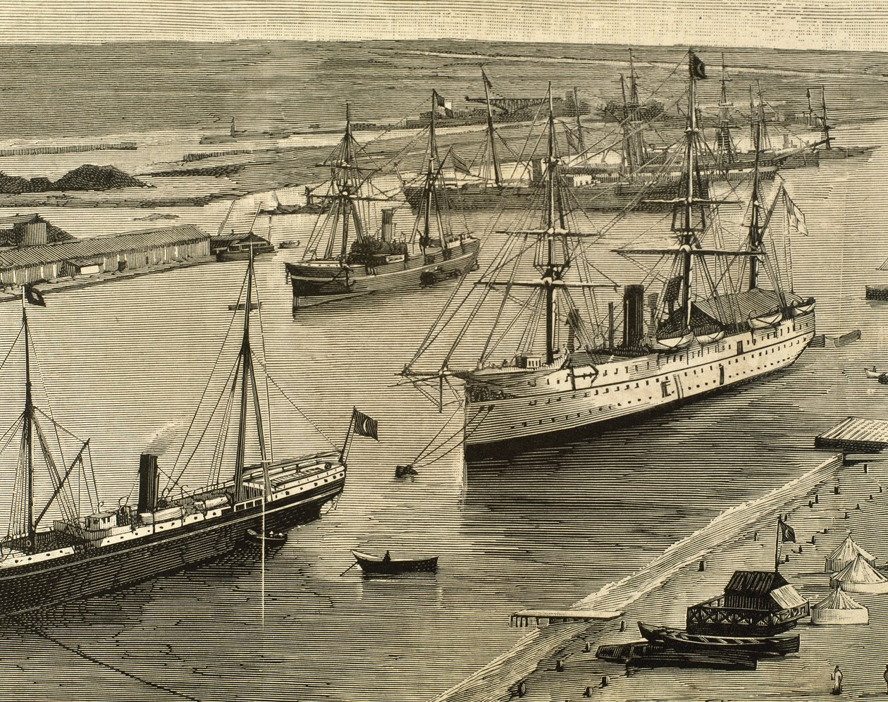 Süveyş Kanalı, Port-Said, Mısır by Unknown artist