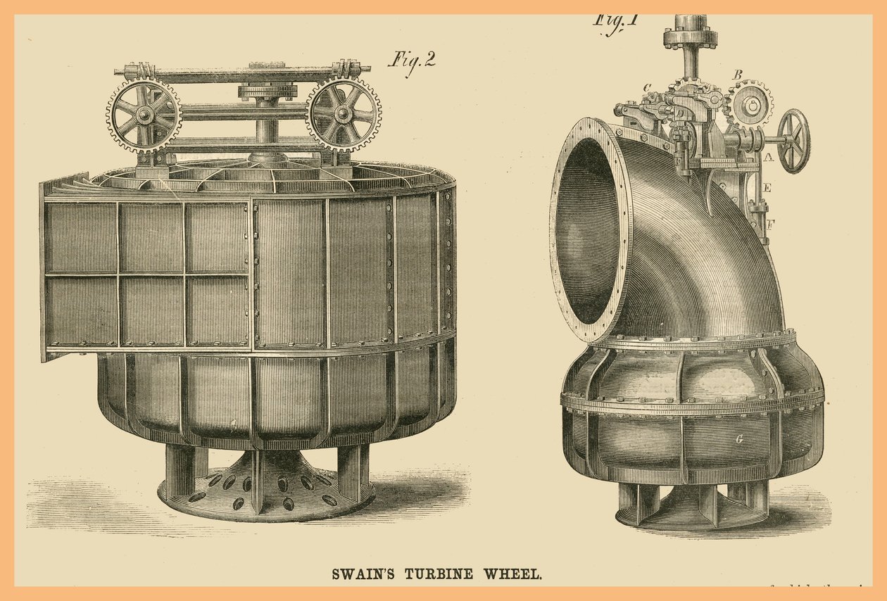 Swains Türbin Çarkı by Unknown Artist