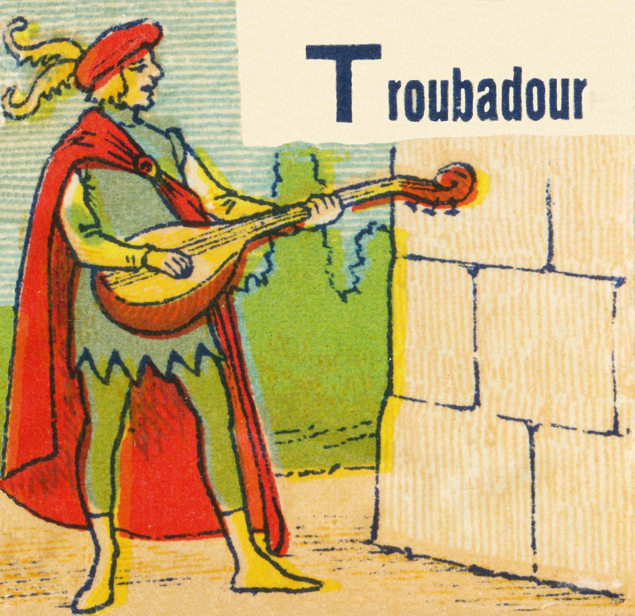 Troubadour olarak T by Unknown artist