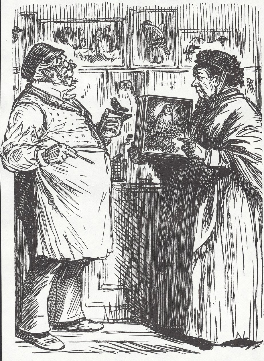 Taksidermist, 19. yüzyılın sonlarında (ahşap oymacılığı) by Unknown artist