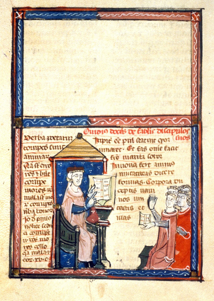 Öğretmen Ovid - Orta Çağ Minyatür (ref. 418) by Unknown artist