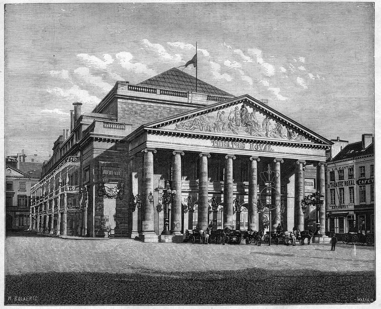 Teatre Royal de la Monnaie, Brüksel, Belçika by Unknown artist