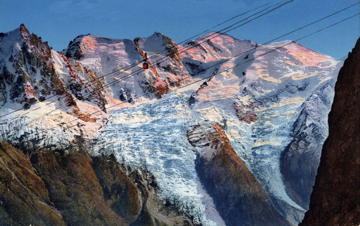 Telepherique Planpraz-le-Brevent Chamonix, Haute-Savoie, Rhone-Alpes, Fransa by Unknown Artist