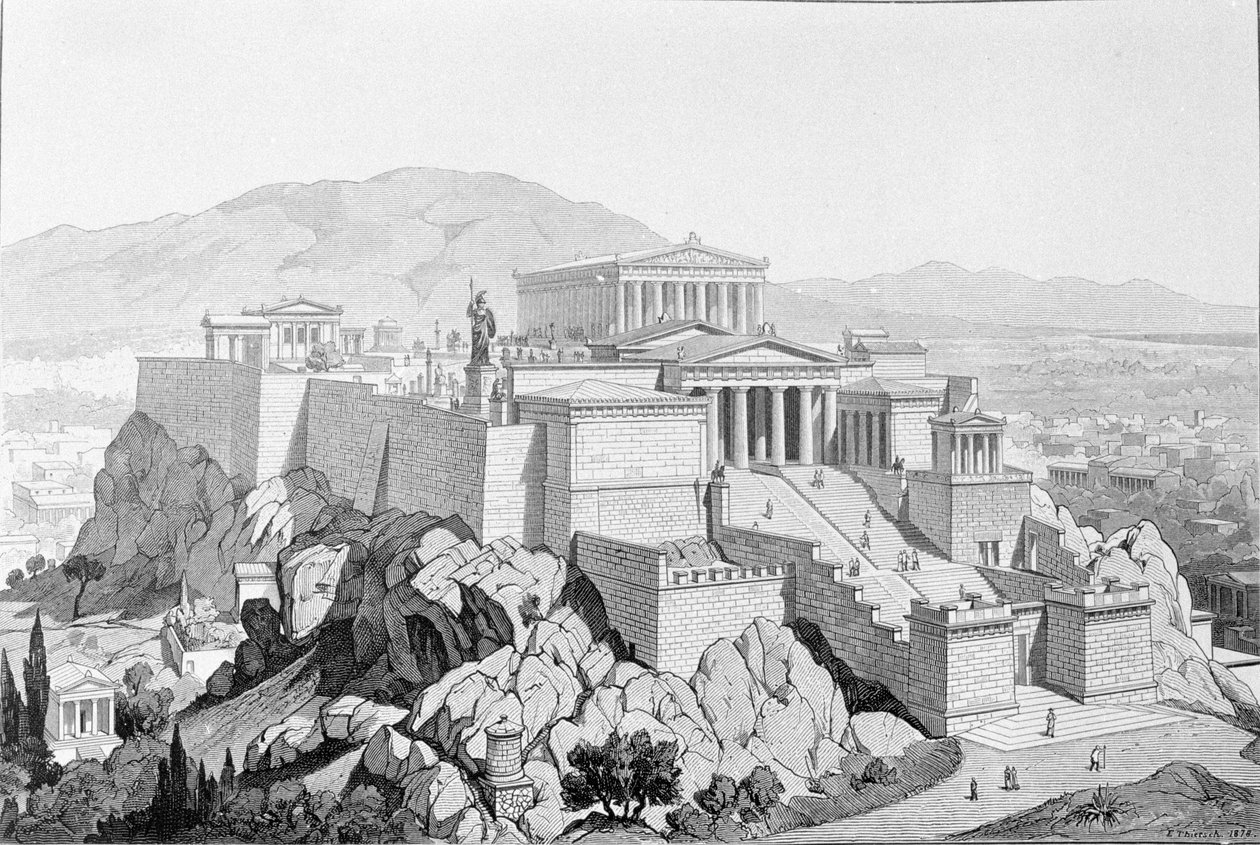 Atina Akropolisi. 1861