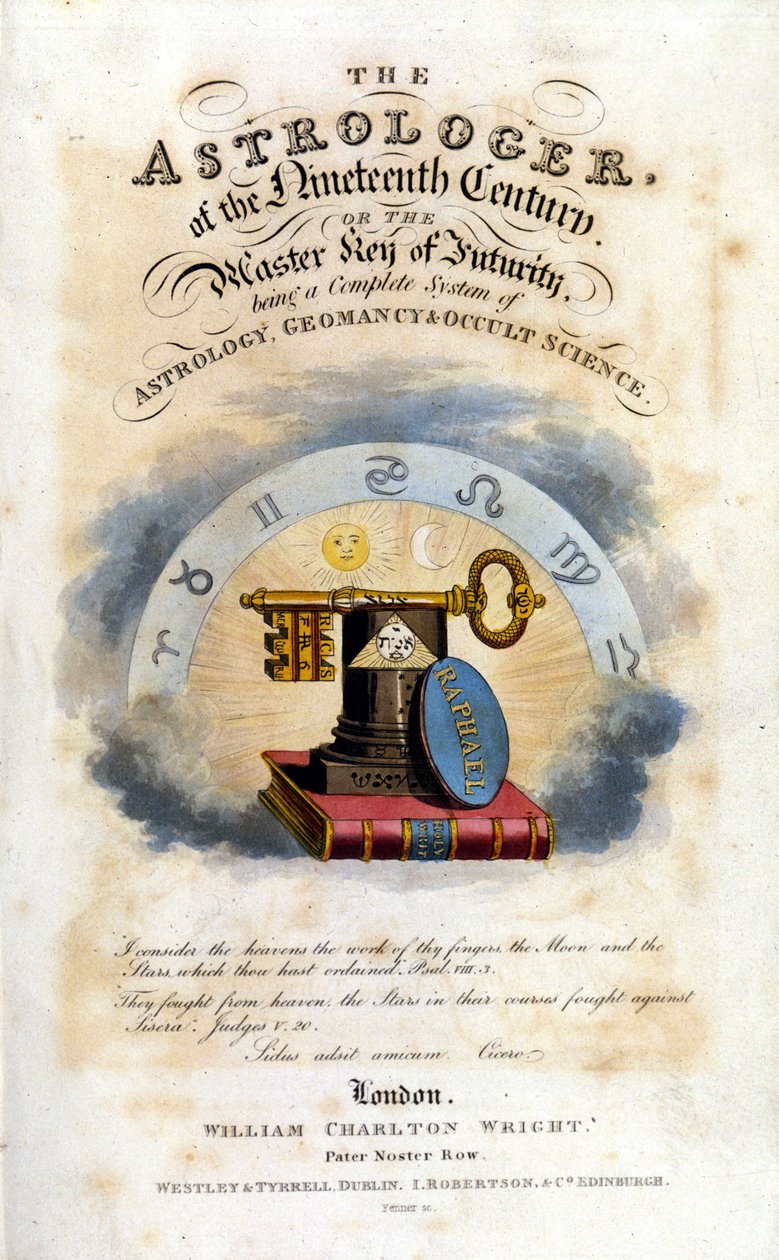 Ondokuzuncu Yüzyılın Astrologu. Astroloji ve gizli bilimler üzerine inceleme. 1825. by Unknown artist