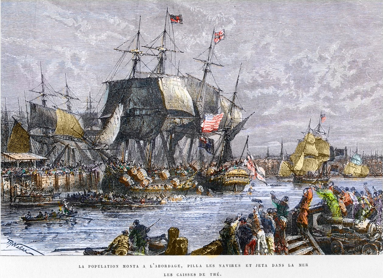 Boston Çay Partisi, 16 Aralık by Unknown artist