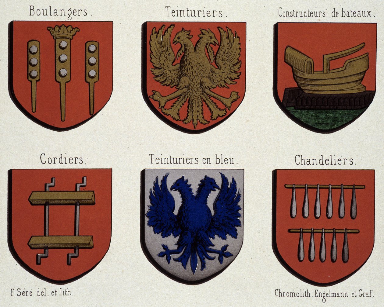 Gent Arması (Orta Çağ Arması Örneği): Fırıncılar, Boyacılar, Tekne yapımcıları, Cordiers, Mavi boyacılar, Chadeliers by Unknown artist