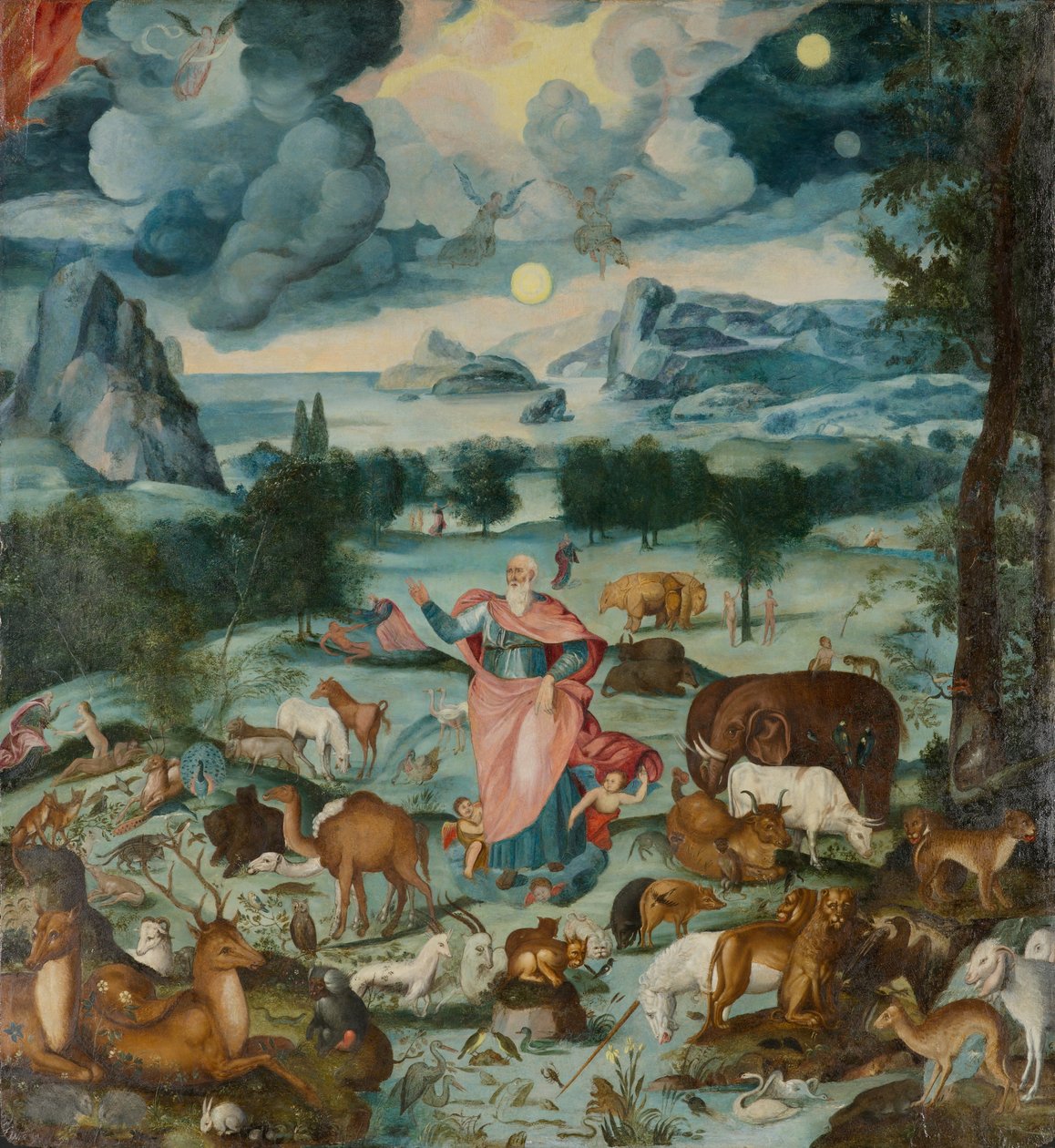 Yaratılış, yaklaşık 1600 (panelde yağ) by Unknown artist