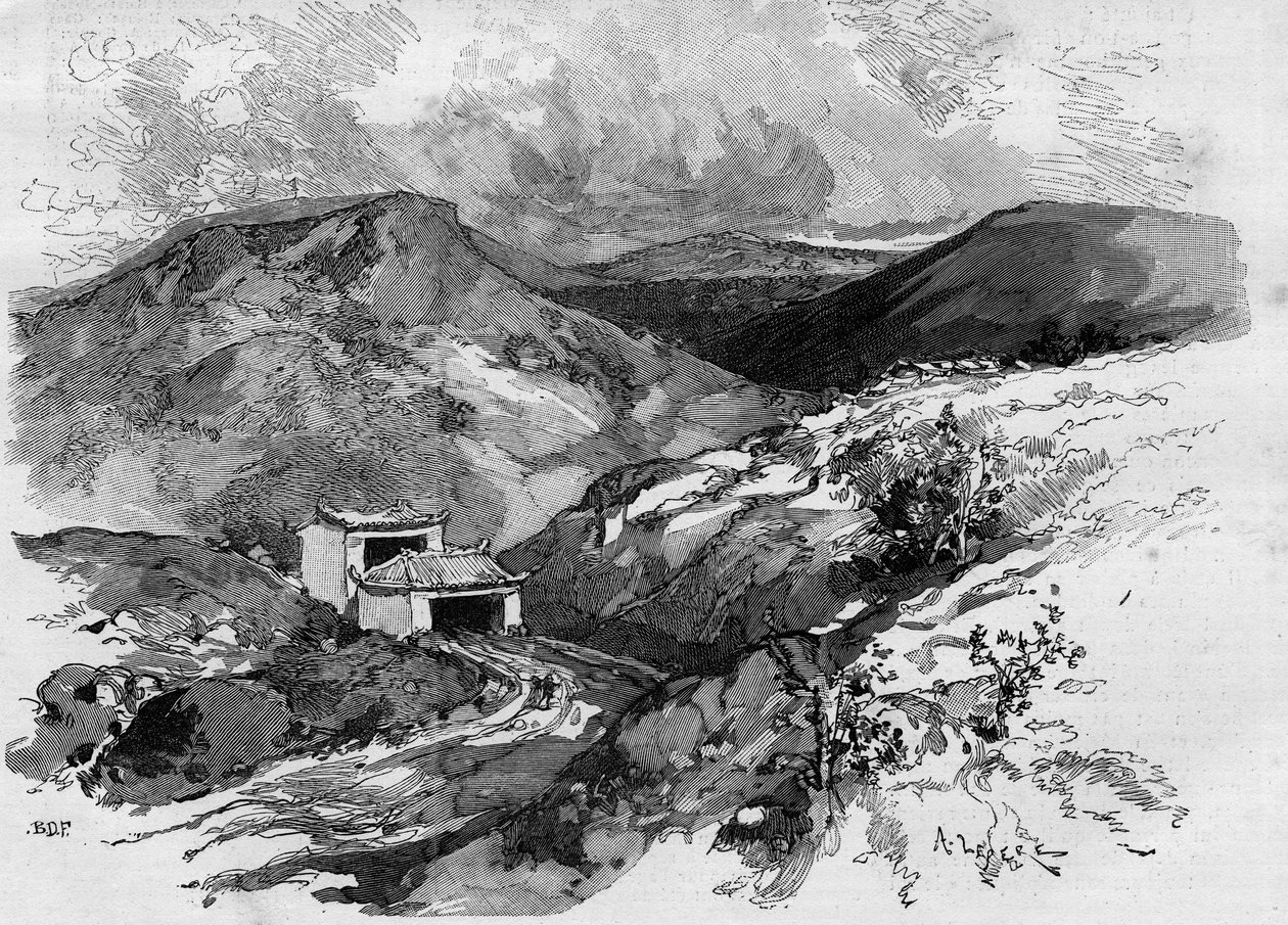 Tonkin sınırındaki Çin Kapısı. “Şanlı Dünya” 1885