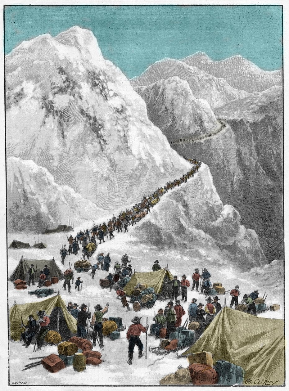 Klondike Gold Rush - Alaska Altına Hücum sırasında Chilkoot Geçidi