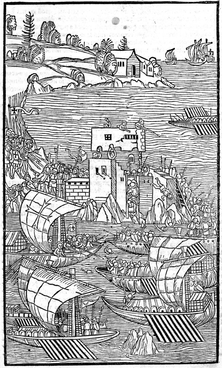 Guilelmus Caorsin, Ulmae, Joh tarafından “” Rhodiorum Historia” da Rhode Island