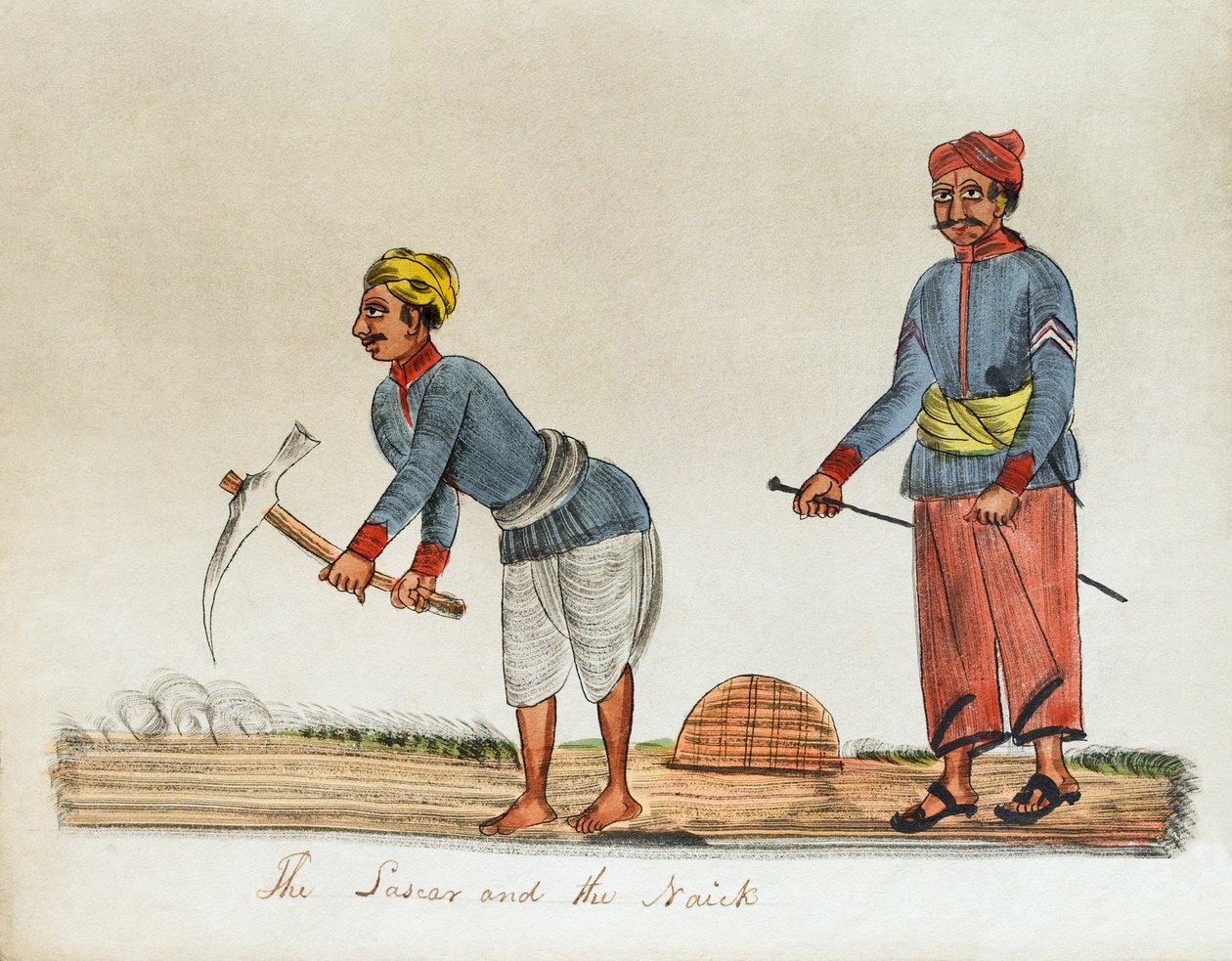 "Lascar ve Naick", Hindistan by Unknown artist