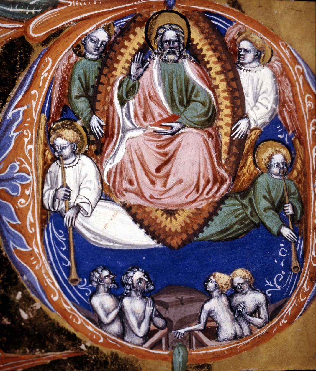 Son Yargı - 15. yüzyılın başlarında Saint Augustine tarafından “” De civitate dei” de. Belediye Bibl. Rimini