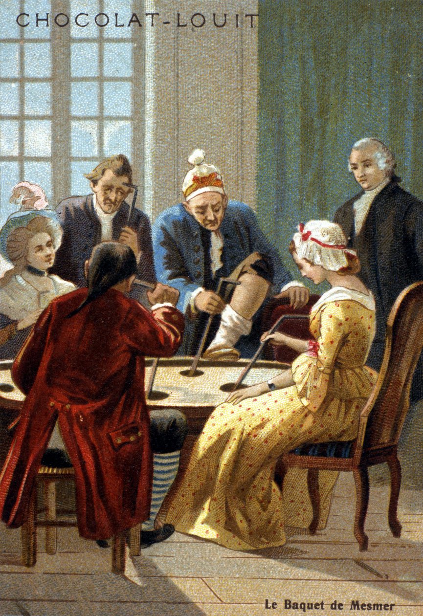 Mesmer kovası (Frederic Antoine Mesmer - Franz Anton Mesmer). “Hayvan manyetizmasını” keşfettiğini iddia eden Alman doktor Mesmer