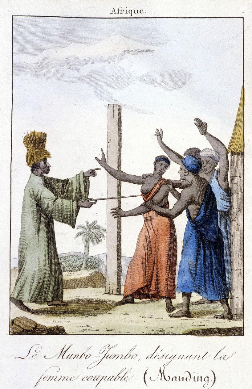 Kadını suçlu gösteren Munbo-Jumbo (Manding) by Unknown artist