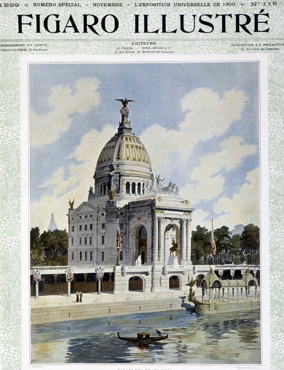Birleşik Devletler Sarayı Evrensel Sergide - “” Le Figaro Illustré”de, Kasım 1899 by Unknown artist