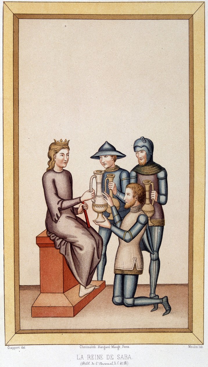 The Queen of Sheba - “Sumptuary Arts, Kostüm ve Mobilya Tarihi”nde” by Unknown artist
